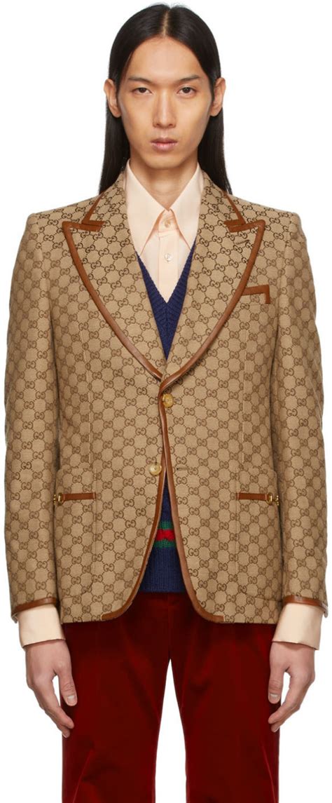 gucci monogram blazer|gucci wallet monogram.